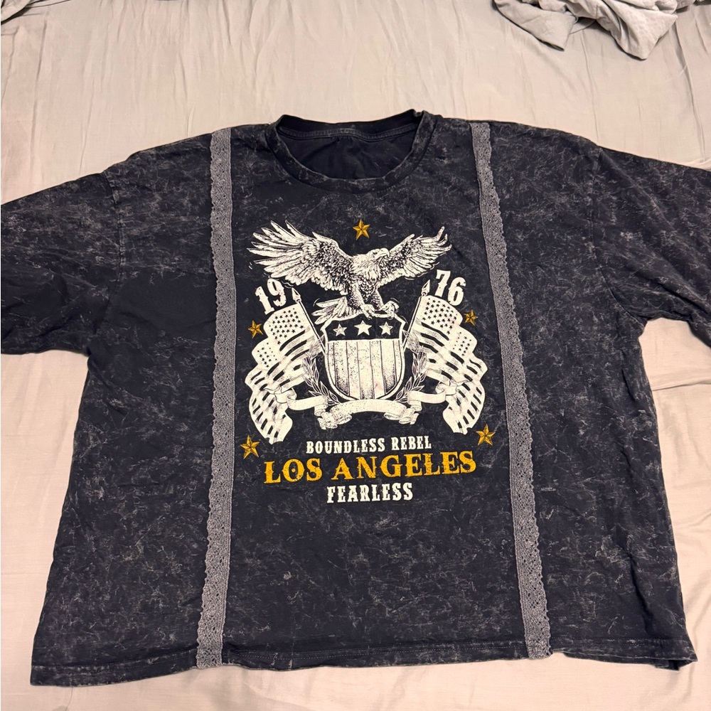 Fashion Nova Black Graphic Tee